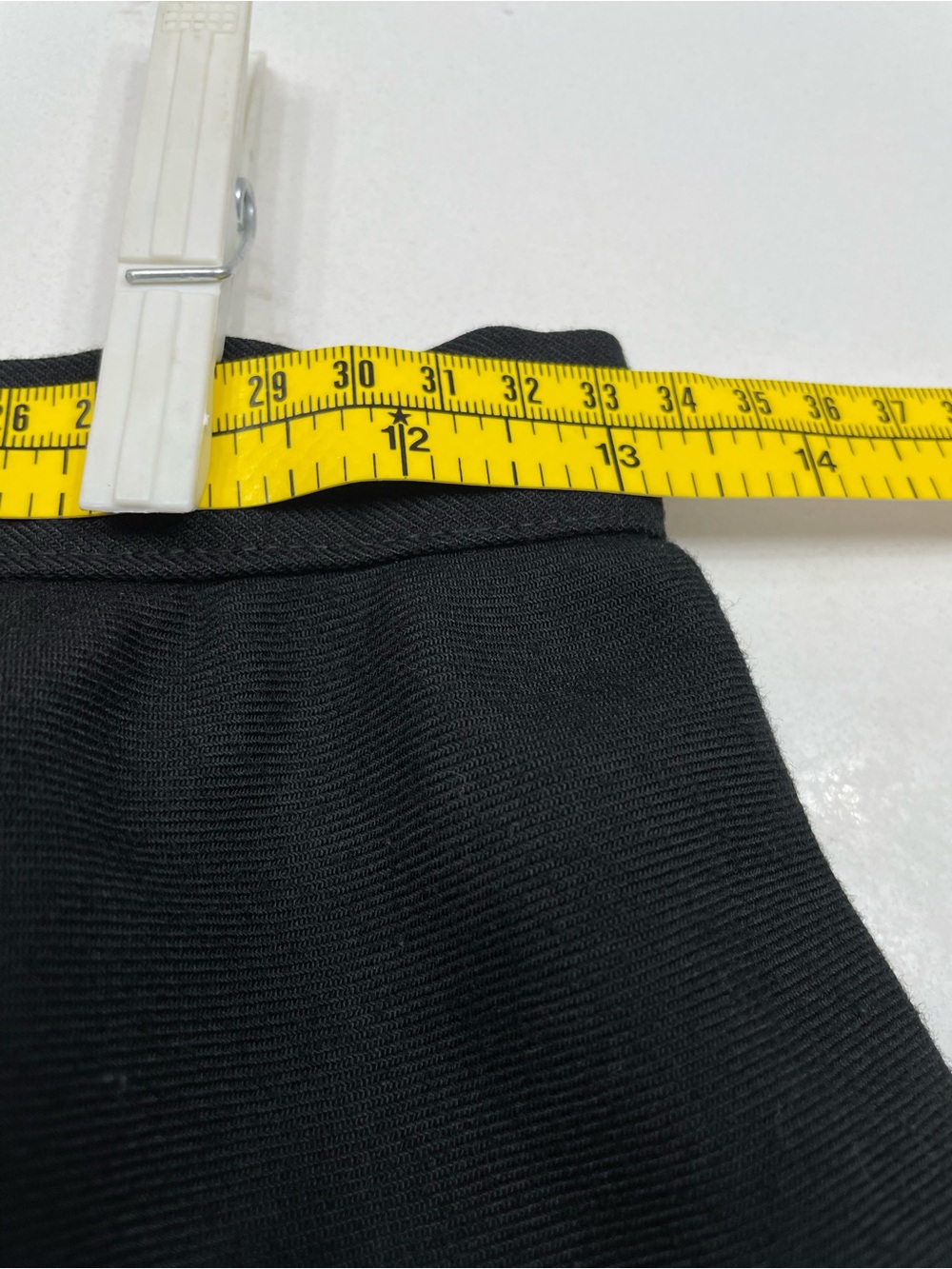 Vintage 1970s Stanart Black Maxi Skirt Ruffled Flared Union USA Made, Size Small - Picture 7 of 8